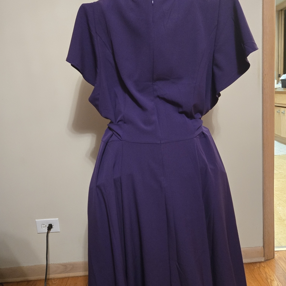 Lane Bryant Purple Lena Dress NWT 28W - Picture 12 of 13
